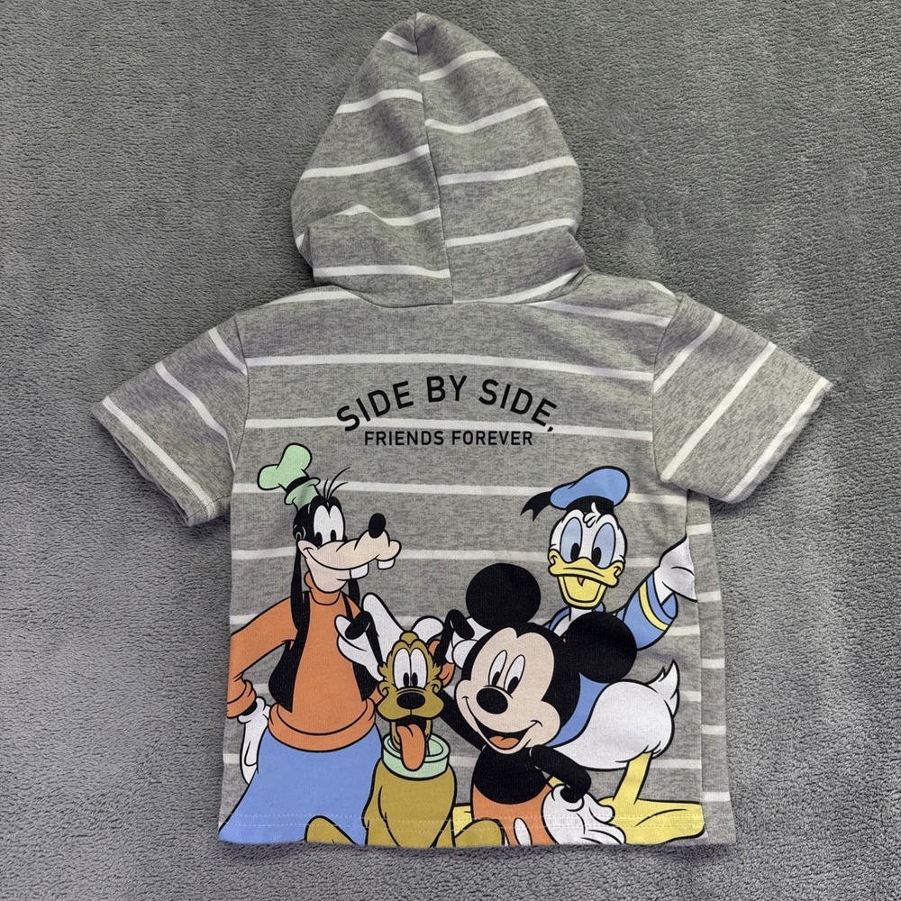 Disney Baby Mickey Mouse And Friends Short Sleeve‎ Hoodie Sweatshirt Size 2T